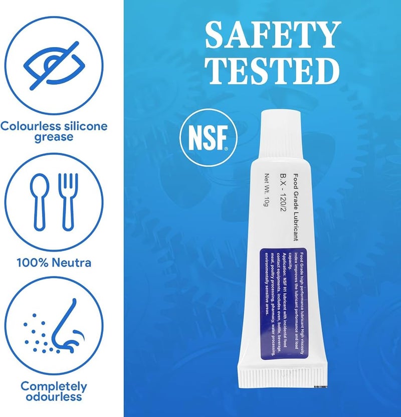 Excefore Food Safe Silicone Grease for Fully Automatic Coffee Machines, High Temperature Resistant, Non-Toxic Coffee Maker Lubricant with 4 Cleaning Brushes, Ideal for O-rings, Seals, Fittings, and Maintenance - Image 4
