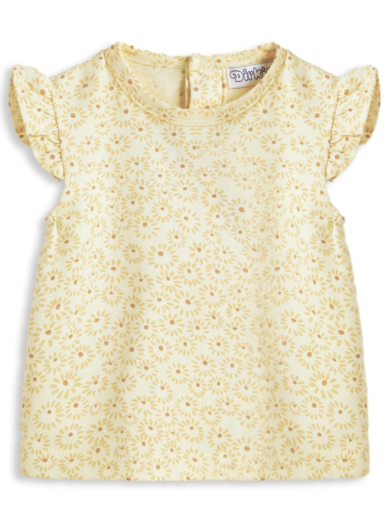 Dirkje 2 pc Set with Printed Top and Textured shorts - Image 2