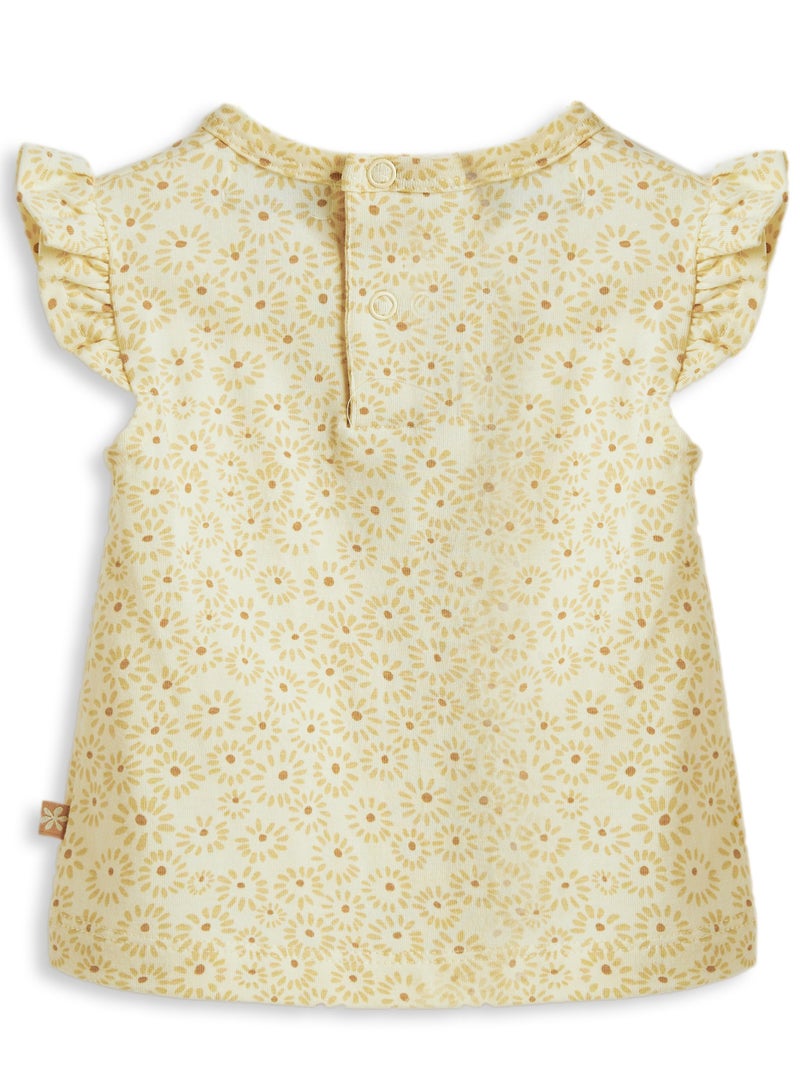 Dirkje 2 pc Set with Printed Top and Textured shorts - Image 3