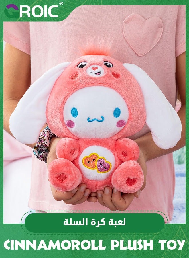 GROIC Cinnamoroll Dressed As Love-a-Lot Bear Plush Toy, 30cm Cinnamoroll Stuffed, Animal Soft Stuffed Cinnamoroll Toys, Cinnamoroll Doll Soft Hugging Gifts for Kids  - Image 5
