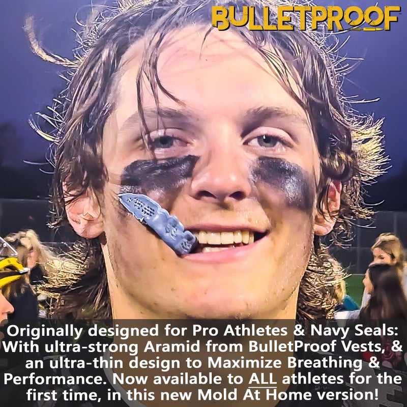 Bulletproof Mouthguards Bulletproof: World’s Thinnest Most Breathable Mouth Guard is 3X Stronger! Football MMA Braces! Rugby Hockey Basketball Boxing BJJ Lacrosse Sports Mouthguard Grinding Teeth Men Women Adult Youth Kids - Image 2