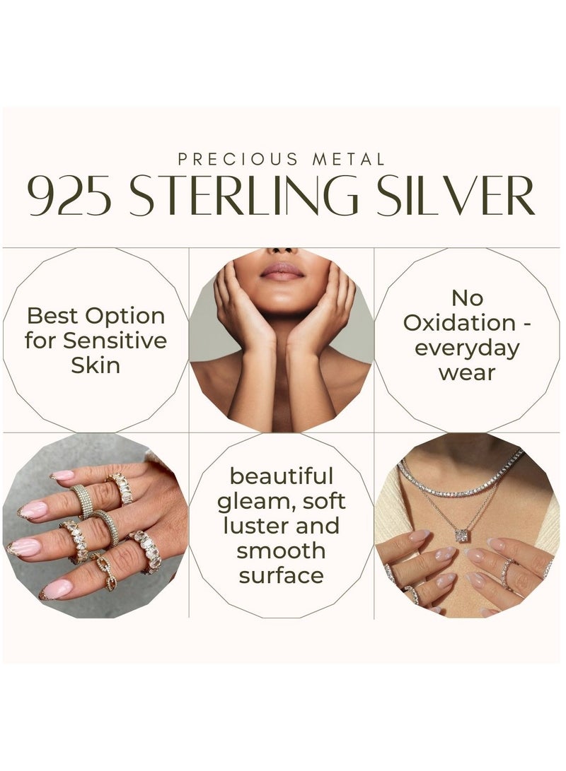 LAVEEN JEWELLERY Women’s Earrings | Heart 18k Gold Plated Earrings with Cubic Zirconia Stones | Hypoallergenic Jewelry for Women, Tarnish-Free Earrings, Hand-Finished  925 Sterling Silver Earrings - Image 3