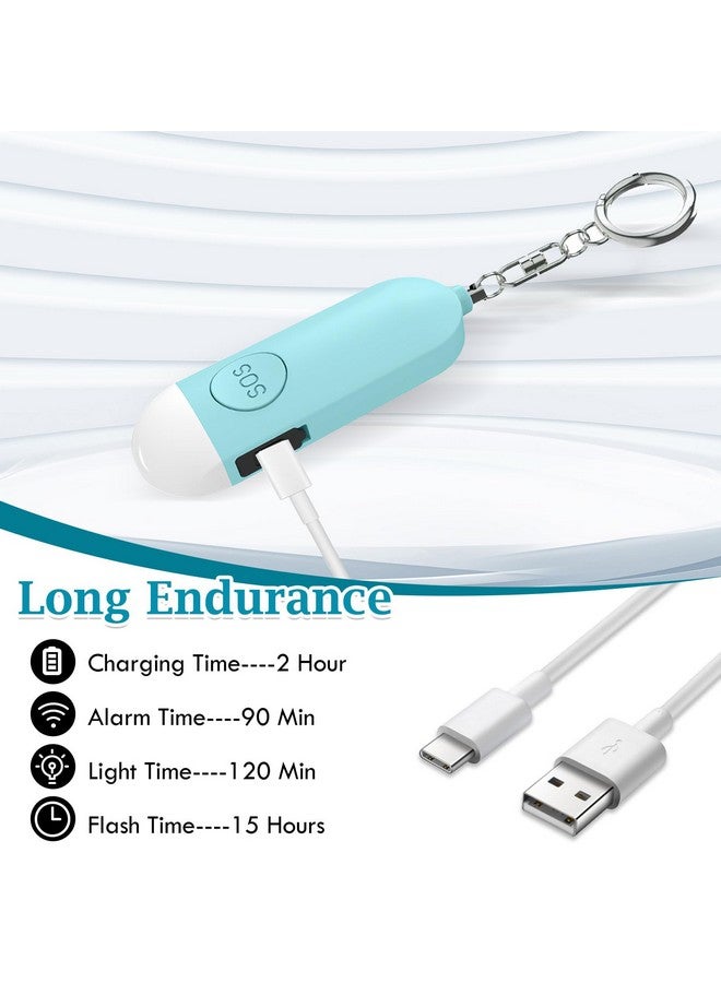 TecoKart® Emergency Alarm in Keychain - Rechargeable 130dB Personal Safety Alarm with LED Light, SOS Alarm Keychain for Women, Kids, Seniors, and Night Workers - Image 5