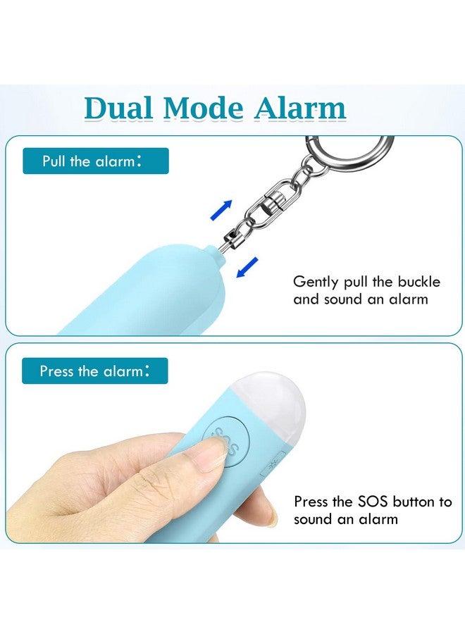 TecoKart® Emergency Alarm in Keychain - Rechargeable 130dB Personal Safety Alarm with LED Light, SOS Alarm Keychain for Women, Kids, Seniors, and Night Workers - Image 3