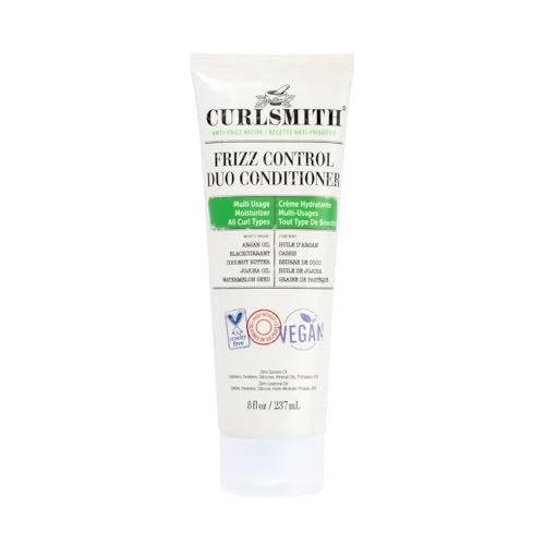 CURLSMITH CURLSMITH  Frizz Control Duo Hair Conditioner Nourishing Rinse Out or Leave In Detangling Smoothing For All Curl Types Vegan 237ml8 fl oz