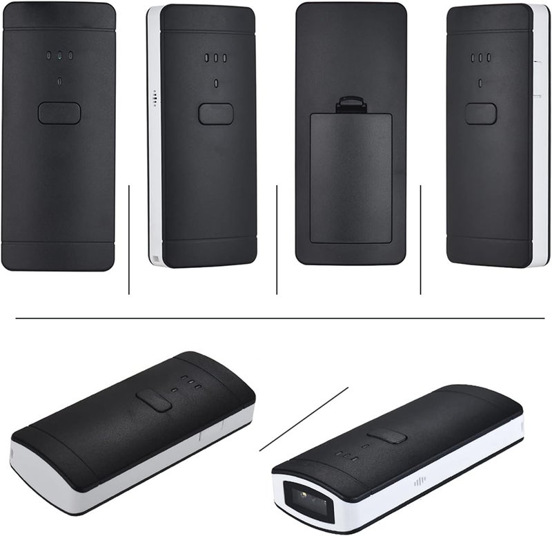 Mini Wireless 2D Barcode Scanner Fast Scanning for Inventory Management, Portable Barcode Reader for Supermarket - Image 2