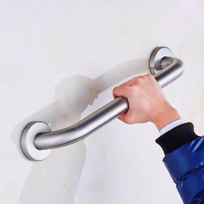 Stainless Steel Bathroom Handle Polished Grab Bars for Bathtubs and Showers for Seniors Elderly Punch Hole Installation(80cm) - Image 5