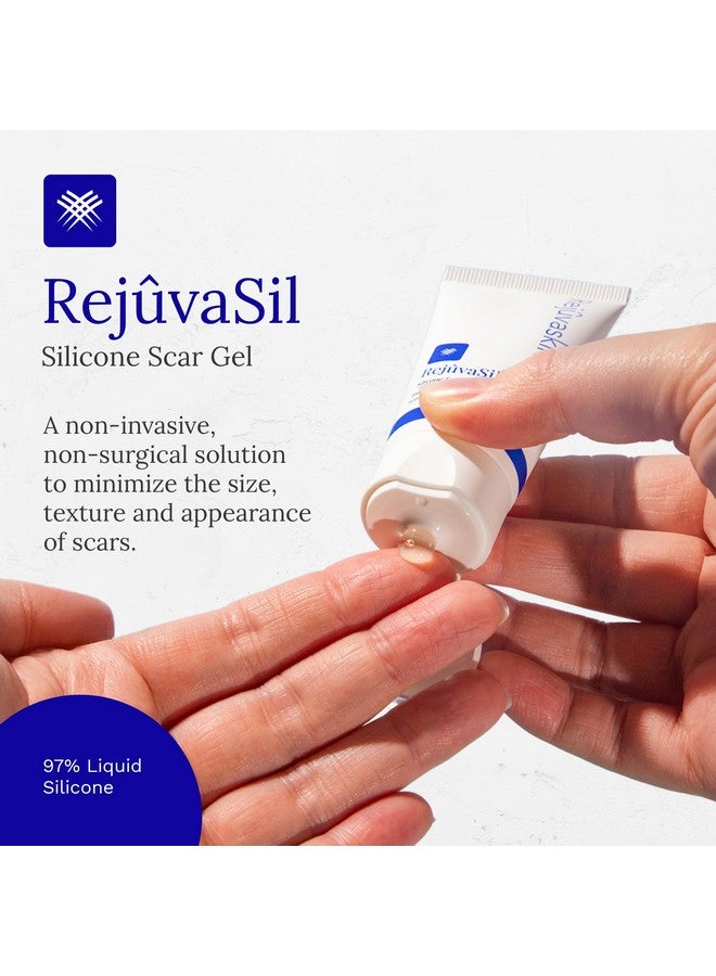 Rejuvaskin Rejuvaskin RejuvaSil Silicone Scar Gel, Scar Treatment for Surgical Scars, Burns, Keloids, Acne Scars on Face & Body, 0.33 ounce - Image 1