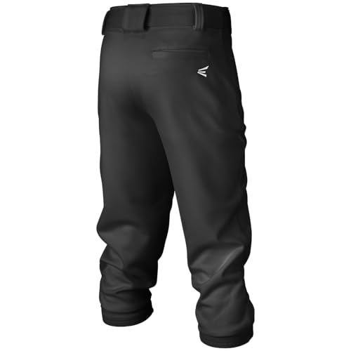 Easton | PRO+ Pull Up Baseball Pant | Youth | Full Length | Elastic Bottom | Youth Black Y XL - Image 3