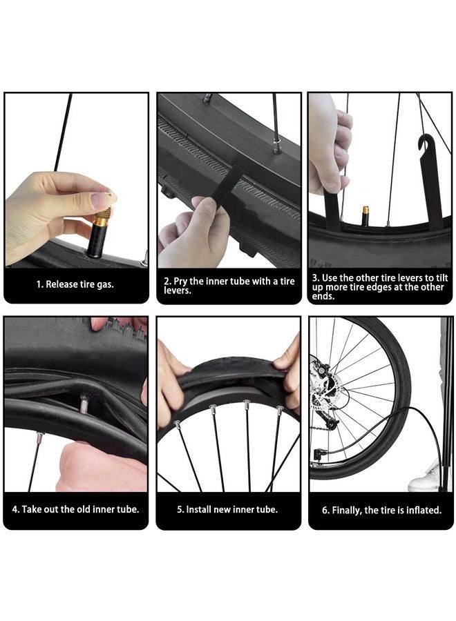 Listenman 2 Pack 18” X 1.75/1.95/2.125 Bike Inner Tube With Bike Tube Repair Tool Kits, 3 Tire Levers, 6 Self-Adhesive Round Patches, 1 Metal Rasp, Replacement Schrader Valve Bike Bicycle Inner Tubes - Image 4