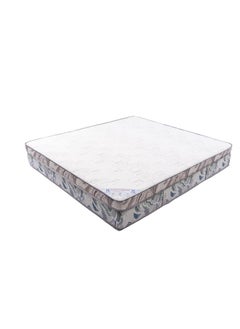 Almutlaq Furniture Visco Comfort Euro Top - Memory Foam And Pocket Springs Mattress For Comfortable Sleep Experience Releiving Pressure Points With Full Body Support And Balance - Super King Size 200x200x27 CM - Color: White Grey  - Image 5