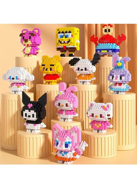 3PCS Small Particles Granule Assembled Building Blocks, DIY Block Building , Classic Mini Building Bricks Assembling Blocks Early Intelligent Toys for Children 6+ Years(Blind Box, Random Style)