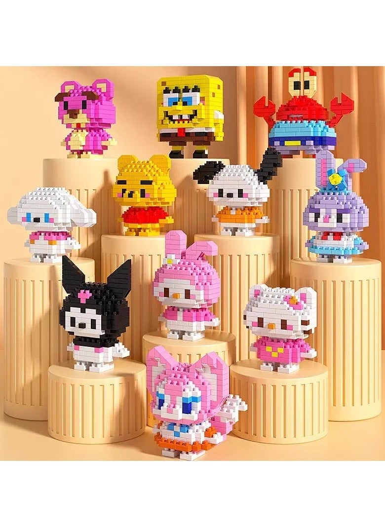 3PCS Small Particles Granule Assembled Building Blocks, DIY Block Building , Classic Mini Building Bricks Assembling Blocks Early Intelligent Toys for Children 6+ Years(Blind Box, Random Style)  - Image 1