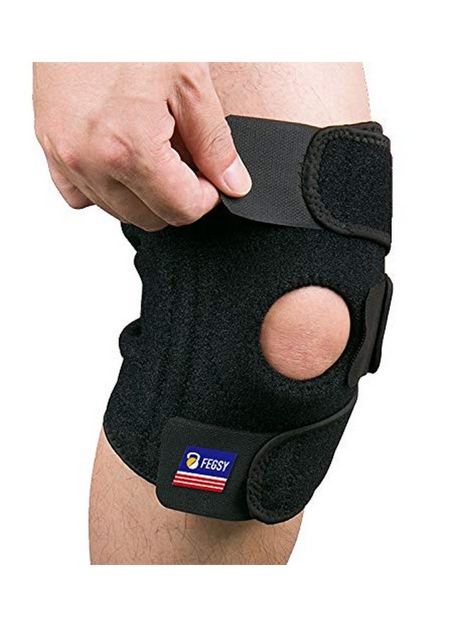 FEGSY FEGSY Adjustable Knee Cap Support Brace For Knee Pain, Gym Workout, Running, Arthritis, And Protection For Men And Women (1,Neoprene), Free Size - Image 1