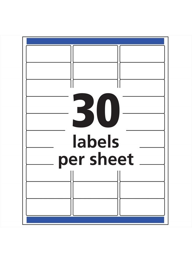 AVERY Matte Frosted Clear Address Labels for Inkjet Printers, 1" x 2-5/8", 300 Labels (18660) - Image 4