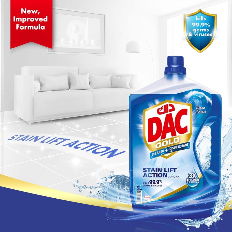 DAC Gold Disinfectant Multi-Purpose Cleaner - Ocean Breeze - Image 2