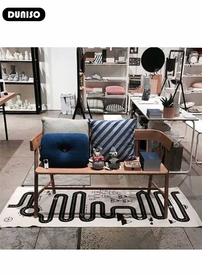 DUNISO سجادة لعب للأطفال، 180*70 سم، وسادة مغامرة للأطفال، سجادة زحف، سجادة كبيرة جداً غير سامة لوقت البطن، سجادة لعب للأطفال، سجادة للأطفال، سجادة للأطفال في غرفة النوم، سجادة أرضية محمولة للأطفال. - Image 5