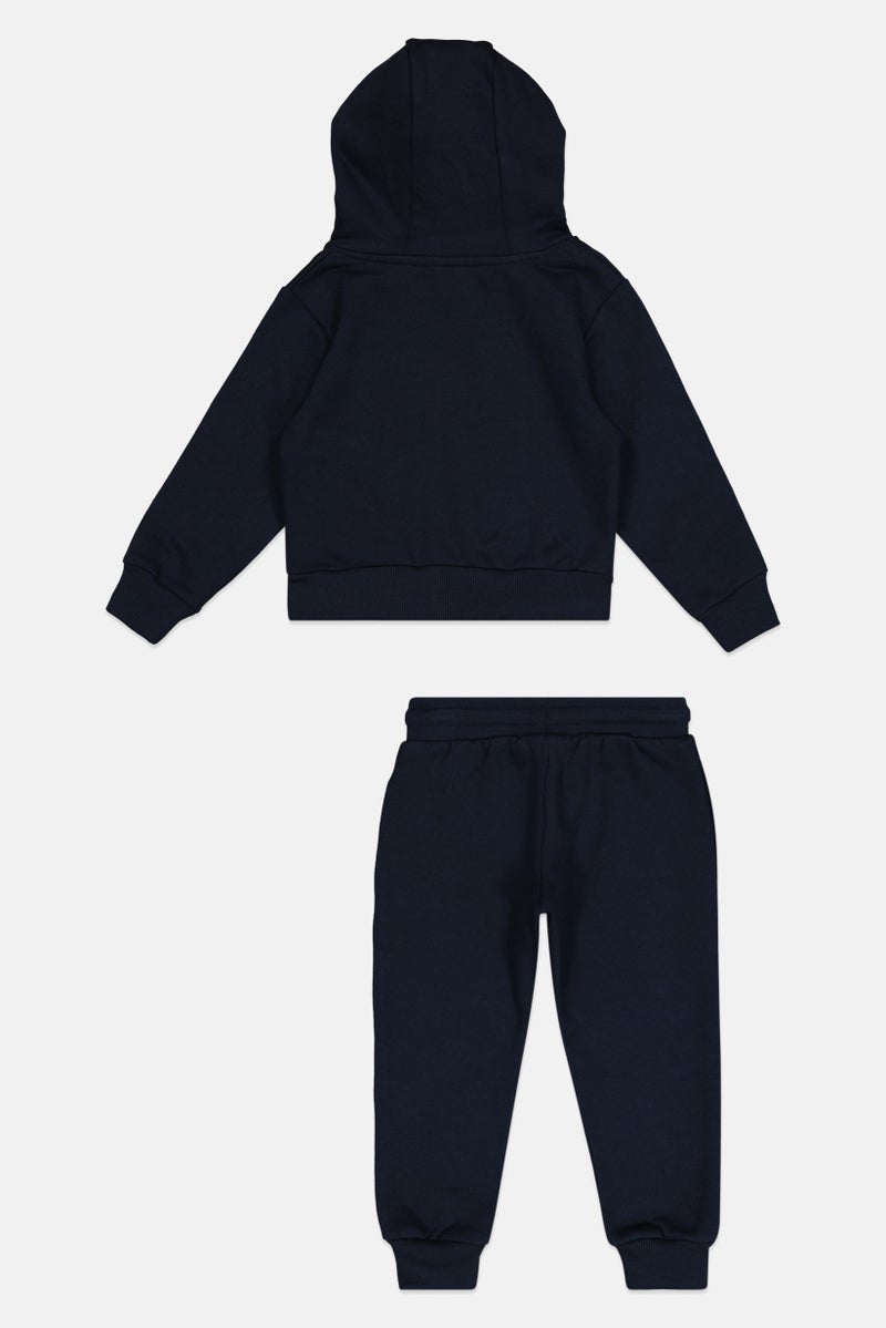 NAUTICA Toddlers Boy 2 Pieces Graphic Print Long Sleeve Hoodie And Sweatpants Set, Navy - Image 2