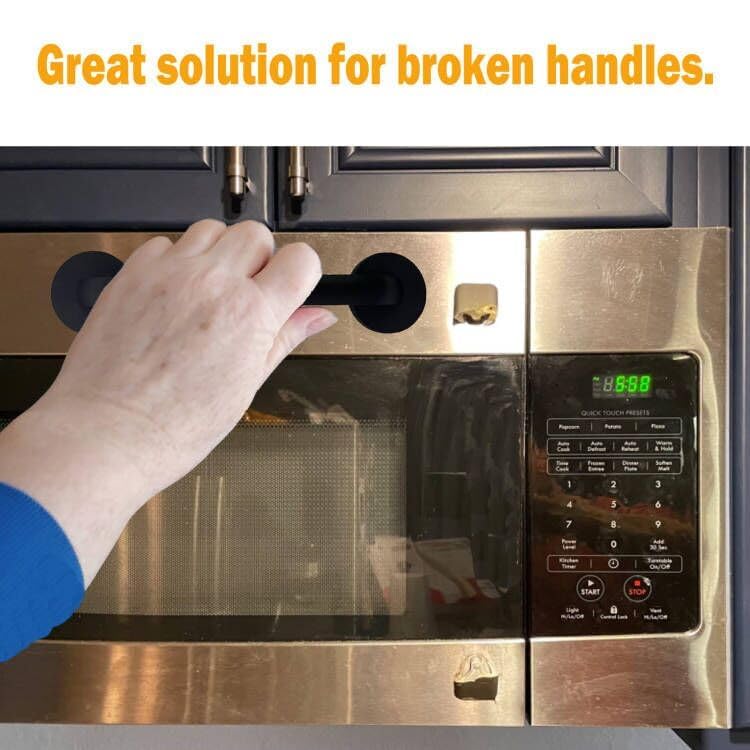 AUXPhome Magnetic Refrigerator Door Handle, Super Strong Magnets Handles Pulls, Keep Kitchen Appliance Clean, for Fridge Microwave Stove Dishwasher, Great Solution for Broken Handles. - Image 5