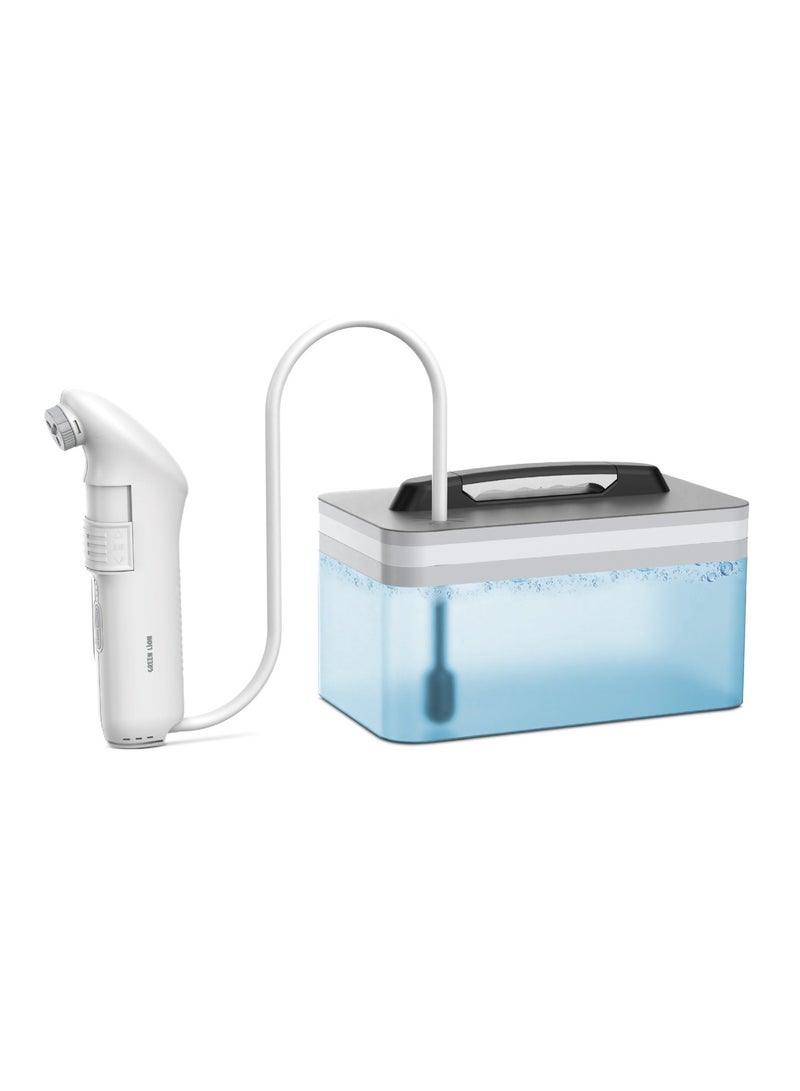 GREEN LION Portable Travel Bidet Pro with Tank with 1.2m Water Pipe Length and 2.3L Water Tank / 2 Spray Modes / Non-Converging Vertical Flow / Instant Hygiene, Built for Journey - White - Image 1