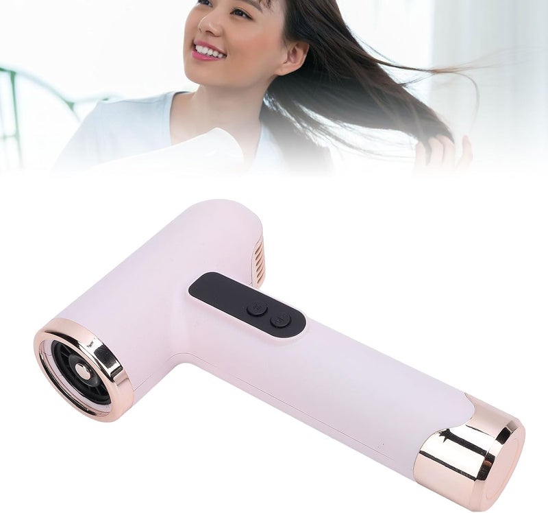 LICAEVEY Hair Dryer, 100000 RPM Portable Rechargeable Hair Dryer, 200W Fast Drying Blow Dryer with Nozzle for Home Travel Outdoor (cherry) - Image 3
