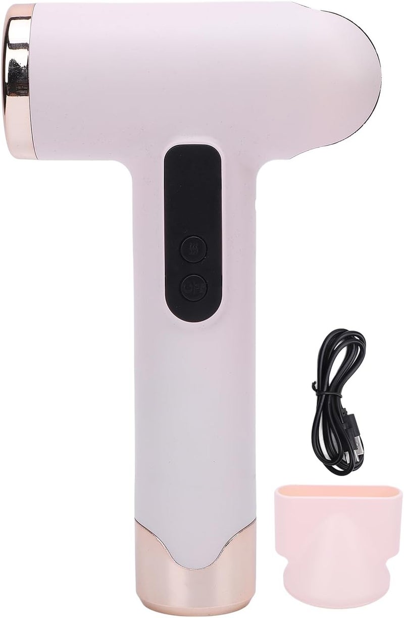 LICAEVEY Hair Dryer, 100000 RPM Portable Rechargeable Hair Dryer, 200W Fast Drying Blow Dryer with Nozzle for Home Travel Outdoor (cherry) - Image 5