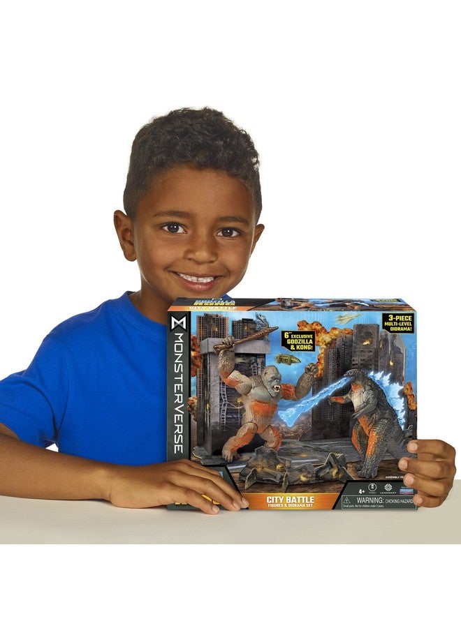 Playmates Godzilla Monsterverse City Battle Pack, Multi - Image 4
