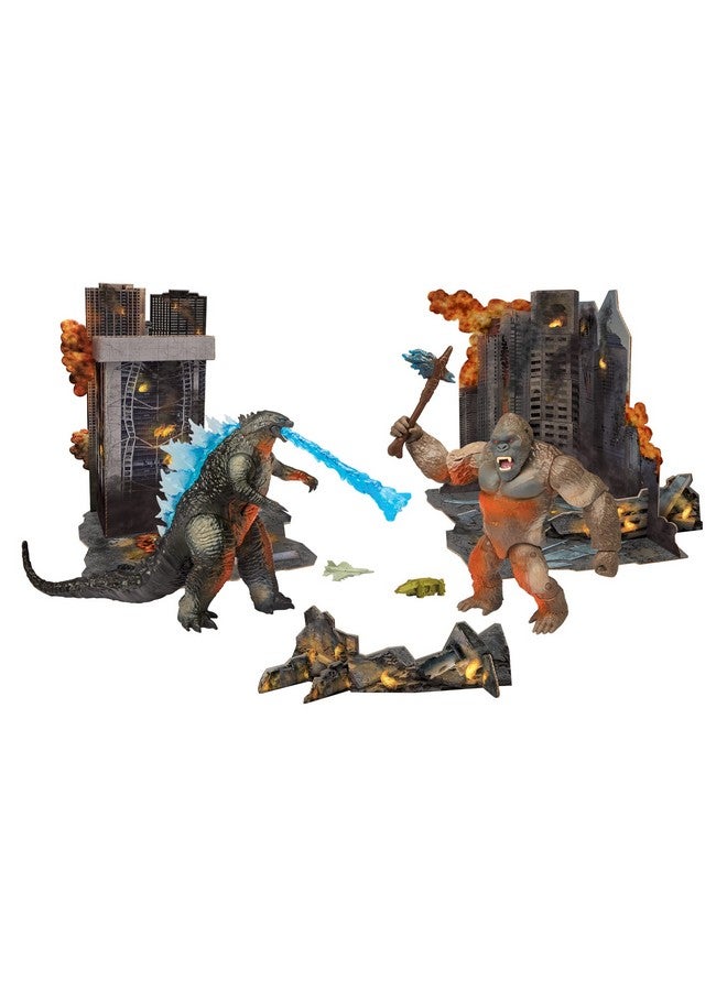 Playmates Godzilla Monsterverse City Battle Pack, Multi - Image 1
