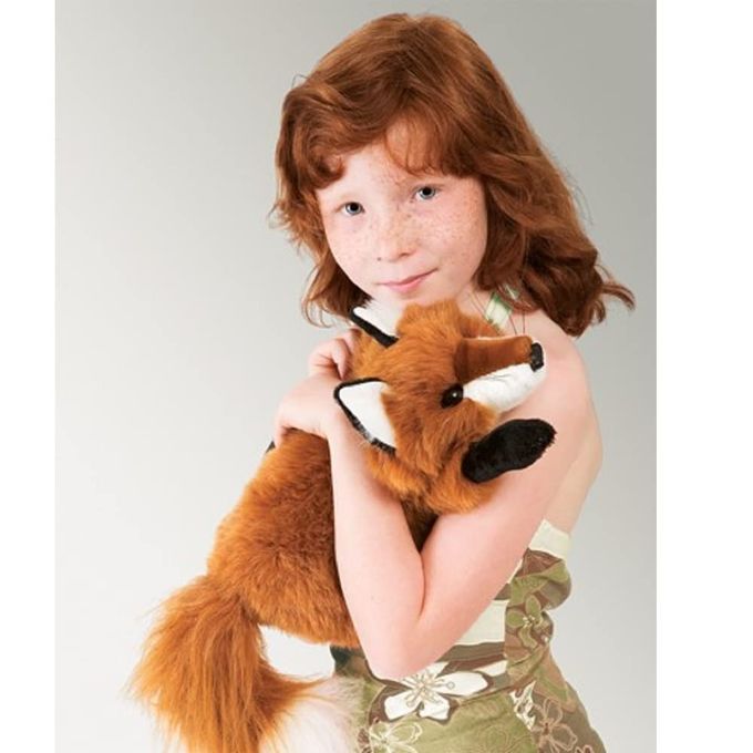 Folkmanis Small Red Fox Hand Puppet, Red, White, Black - Image 5