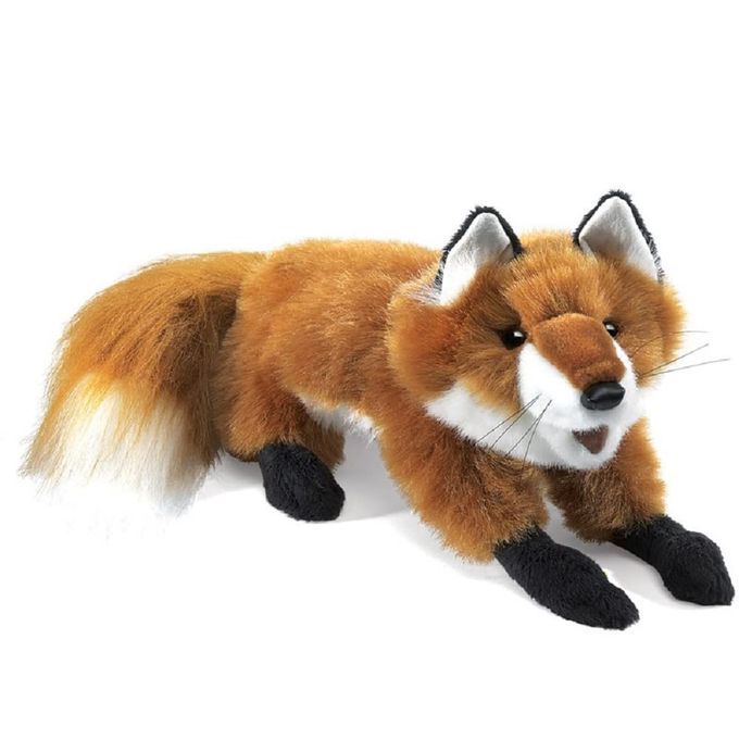 Folkmanis Small Red Fox Hand Puppet, Red, White, Black - Image 4