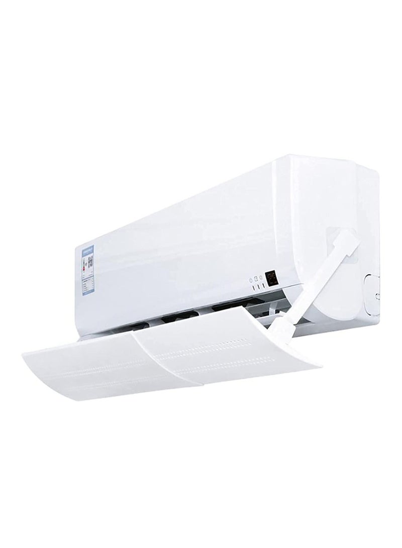 DubaiGallery Adjustable Air Conditioner Wind Deflector Anti Direct Blowing Baffle White - Image 2