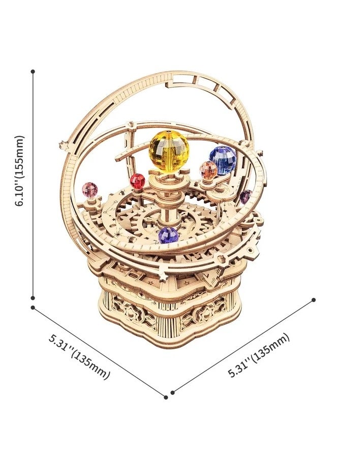 روكر أحجية خشبية ثلاثية الأبعاد - صندوق موسيقي دوّار "ليلة النجوم" - Image 4
