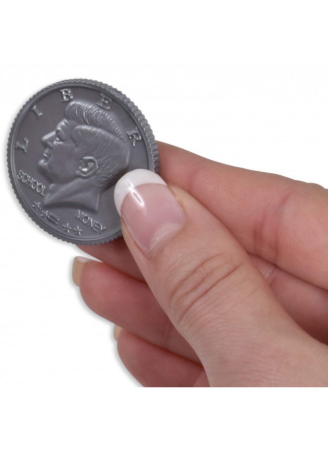 Learning Advantage LEARNING ADVANTAGE - 7501 Learning Advantage, Play Half-Dollar Plastic Coins - Set of 50  - Image 4