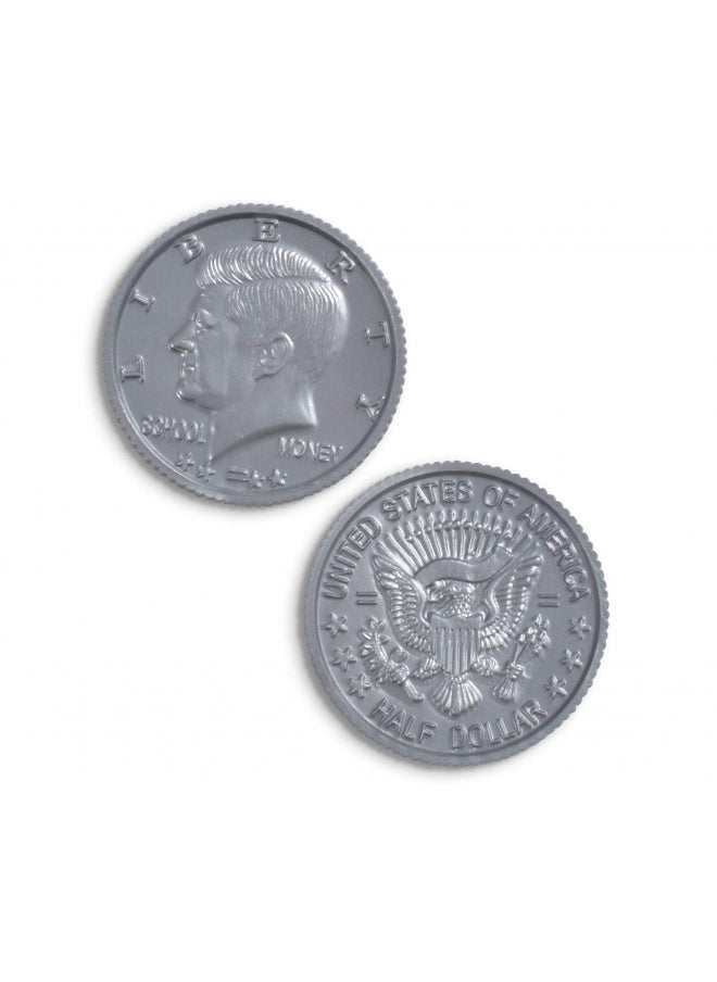 Learning Advantage LEARNING ADVANTAGE - 7501 Learning Advantage, Play Half-Dollar Plastic Coins - Set of 50  - Image 3