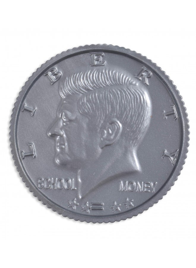 Learning Advantage LEARNING ADVANTAGE - 7501 Learning Advantage, Play Half-Dollar Plastic Coins - Set of 50  - Image 1