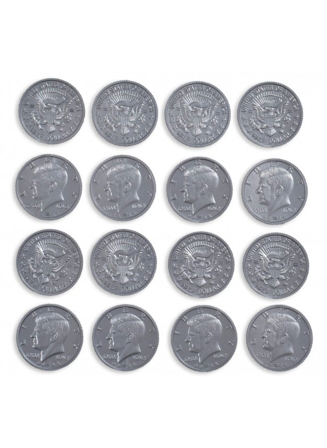 Learning Advantage LEARNING ADVANTAGE - 7501 Learning Advantage, Play Half-Dollar Plastic Coins - Set of 50  - Image 2