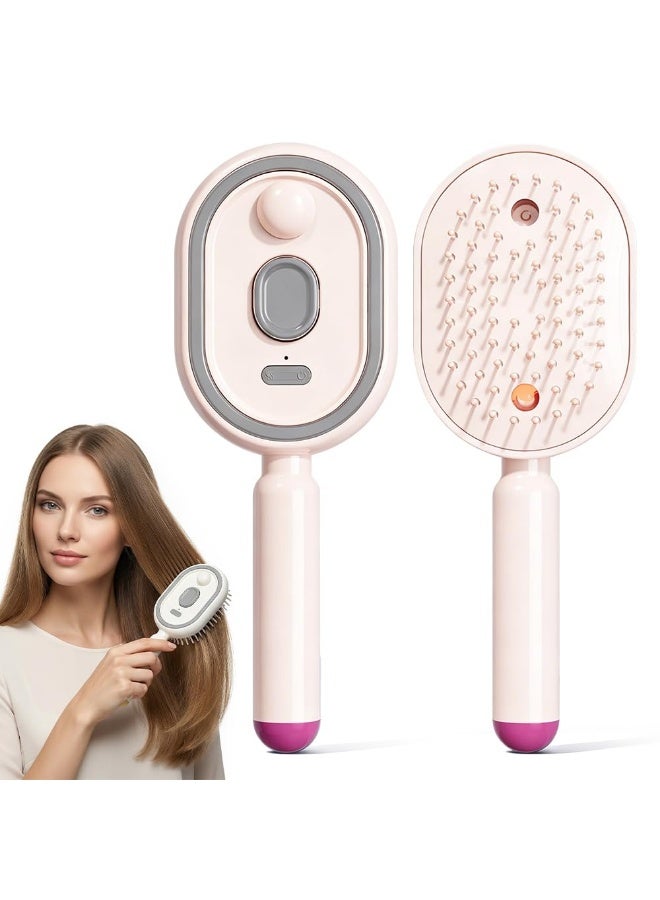 Electric Spray air Cushion Massage Comb, 3-in-1 Electric Mist Spray Hair Brush, Retractable Hairs Massage Brush for Frizzy Hair & Scalp Care, Relieve Hair Tangles & Dryness - Image 1