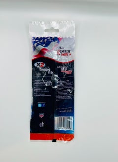 AMERICAN SHAVE X2 Comfort Grip Long Handle Twin Disposable Razors 1 piece  - Image 2