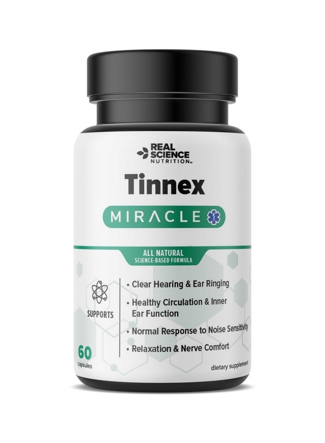 Real Science Nutrition Real Science Nutrition Offers Tinnex Miracle, Tinnitus Relief Supplement formulated with Nitric Oxide to Support Clearer Hearing, Reduce Ear Ringing, and Promote Inner Ear Health.  - Image 1