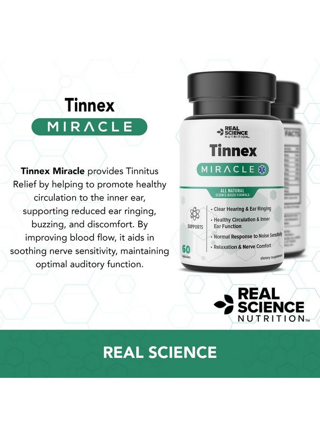 Real Science Nutrition Real Science Nutrition Offers Tinnex Miracle, Tinnitus Relief Supplement formulated with Nitric Oxide to Support Clearer Hearing, Reduce Ear Ringing, and Promote Inner Ear Health.  - Image 4