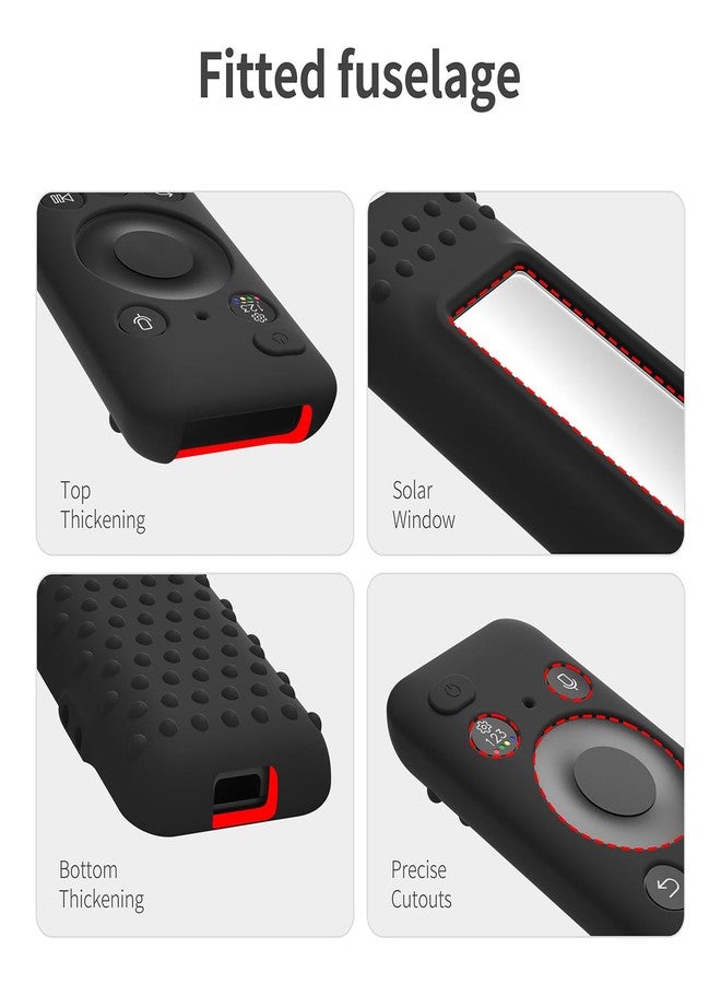 AKSHFETH Silicone Cover for 5.59 Inch Samsung BN59-01455a BN59-01432J Samsung Solar Cell Remote Control Cover 2023 8K Neo QLED HDR Smart TV Silicone Case (Black) - Image 5
