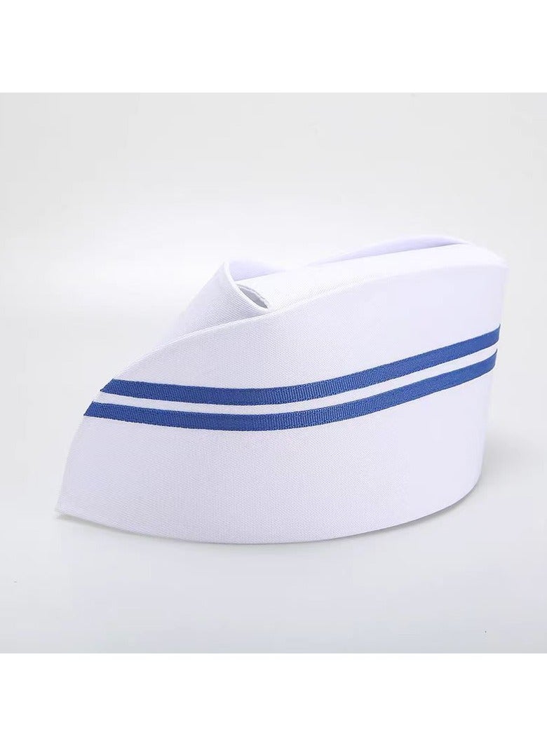 KUYING Thickened Nurse's Tailcoat Hat With Three Buckles And Adjustable Medical Work Cap