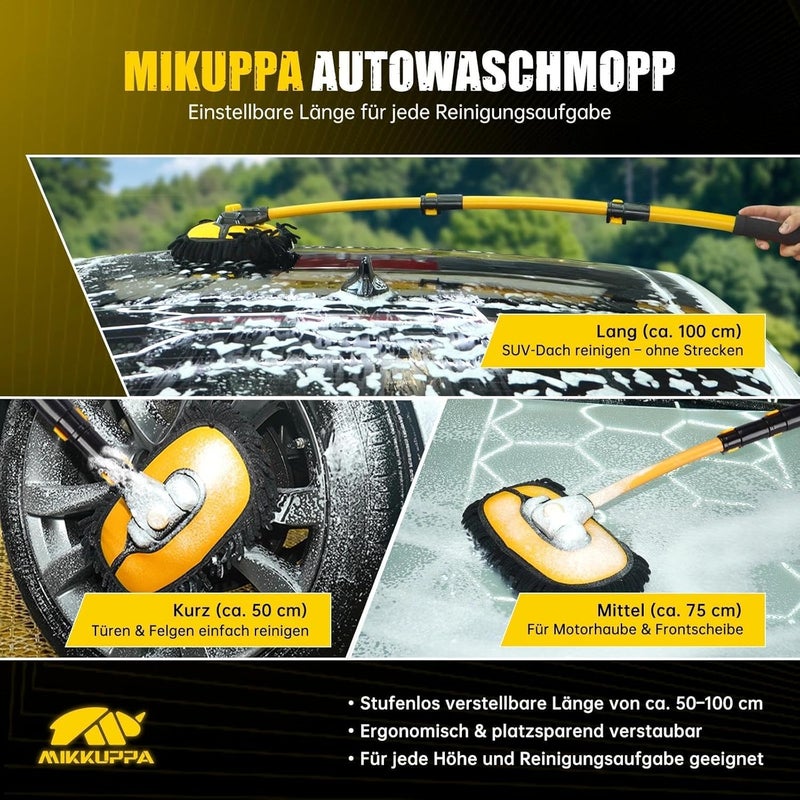 ميكوبّا MIKKUPPA مجموعة فرش غسيل السيارات تخزين طويل الأمد - Image 3