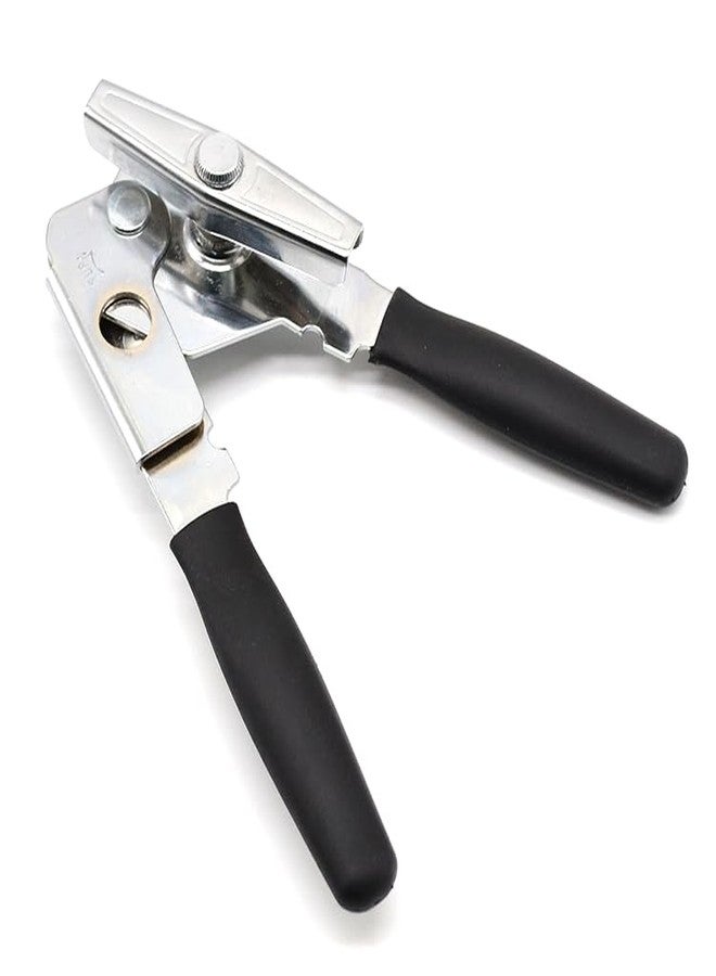 FUJIDENSO 1 Pack Commercial Grade Heavy Duty Manual Can Opener with Easy Crank Oversized Turning Knob/Super Thick 20GA 2.0mm Steel with Chrome Plate Finish/Fit All Size Large Cans - Image 3