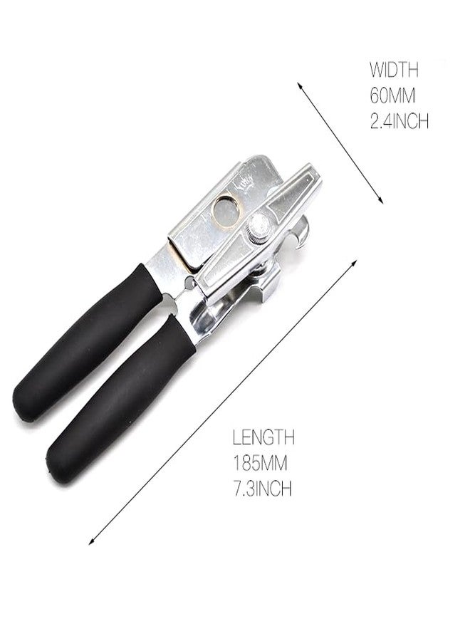 FUJIDENSO 1 Pack Commercial Grade Heavy Duty Manual Can Opener with Easy Crank Oversized Turning Knob/Super Thick 20GA 2.0mm Steel with Chrome Plate Finish/Fit All Size Large Cans - Image 2