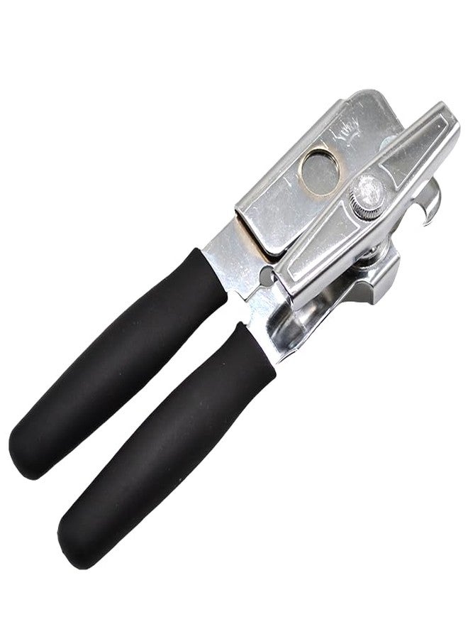 FUJIDENSO 1 Pack Commercial Grade Heavy Duty Manual Can Opener with Easy Crank Oversized Turning Knob/Super Thick 20GA 2.0mm Steel with Chrome Plate Finish/Fit All Size Large Cans - Image 1