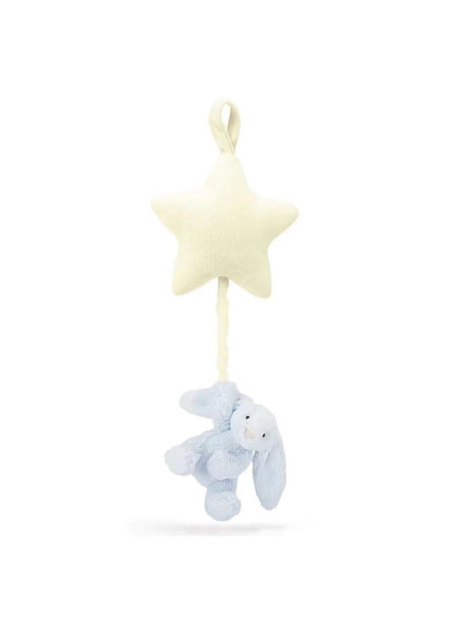Rabbit Music Box Star Bonnie Rabbit Music Box Pull Bell Music Box Plush Toy-Colour:Pink Star Bunny Bell + Tote Bag-Size:Standard  - Image 4