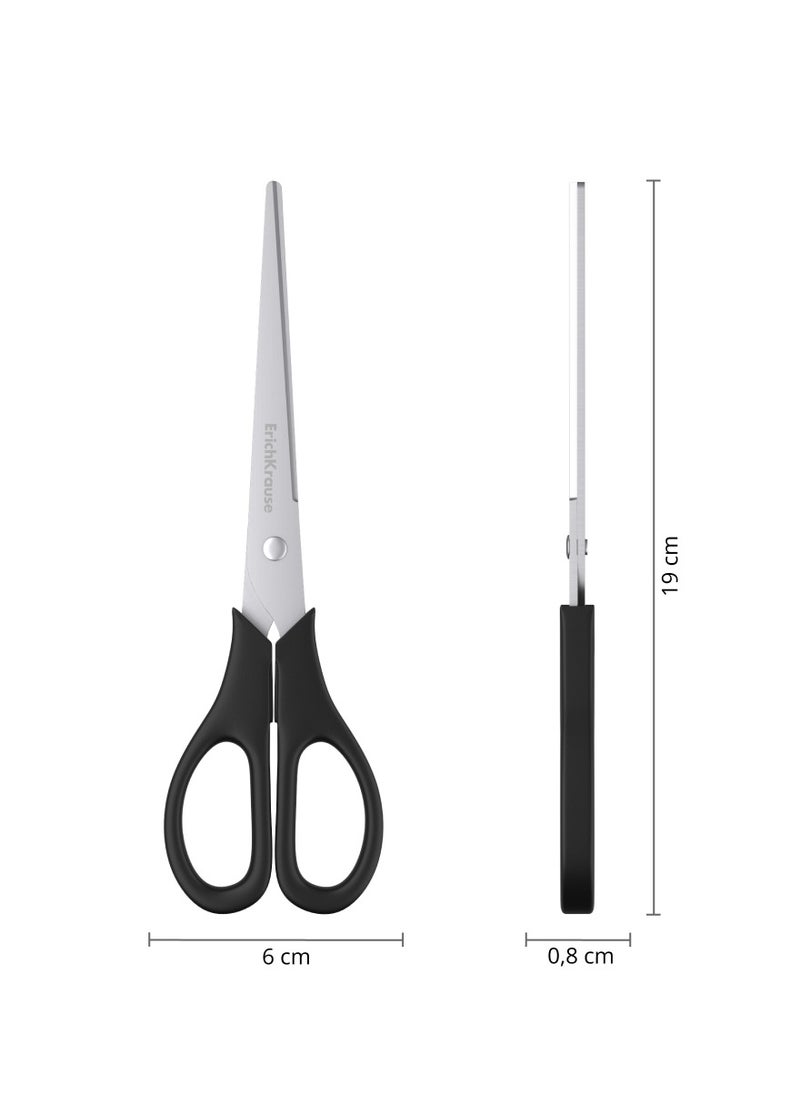 ErichKrause Scissors EasyCut, 19 cm, black (blister 1 pc)  - Image 2
