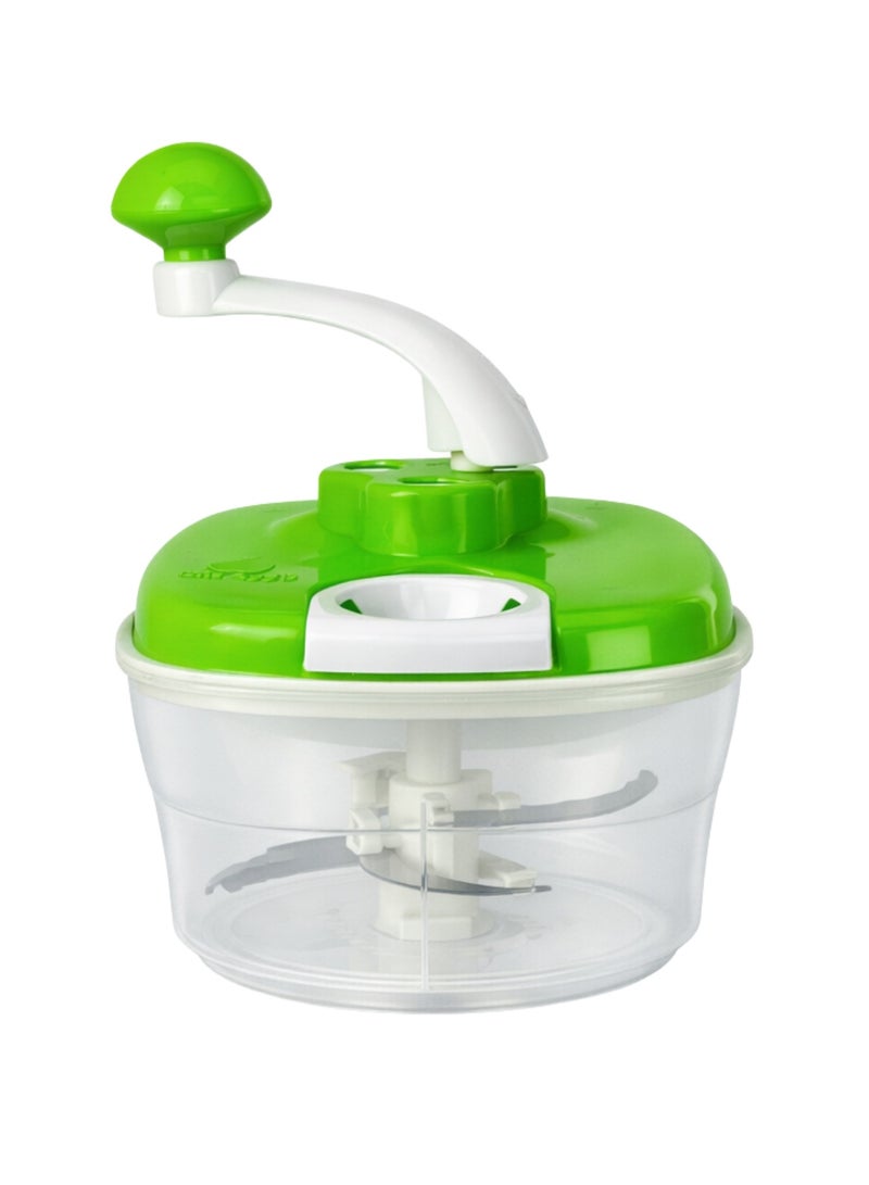 Ayda مفرمة طعام يدوية – معالج طعام صغير محمول للخضروات والبصل والثوم واللحم والمكسرات، أخضر