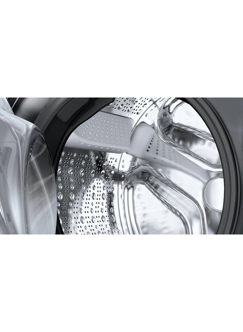 BOSCH Series 6 washing machine, frontloader fullsize 10 kg , Cast iron grey WGK254ZREG WGK254ZREG Graphite - Image 2